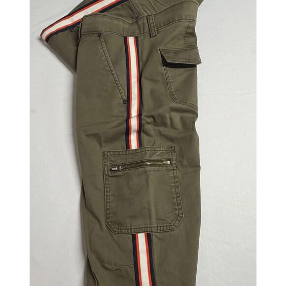 ATHLETA Women’s Summit Cargo Pant Olive Green Stripe Utility Hiking Pants Size 2 - Picture 6 of 14